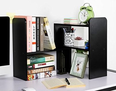 ESTANTERÍA GLOBAL SHOPEX MADERA MULTICOLOR ESCRITORIO LIBRERO PAG AJUSTABLE ENCIMERA ORGANIZADOR ESCRITORIO SUMINISTROS - 5