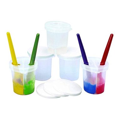 JUEGO DE 5 VASOS DE PINTURA COLORATIONS SPLITC DOBLE INMERSIÓN PARA NIÑOS