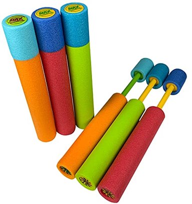 JUEGO DE 6 PISTOLAS DE AGUA MAX LIQUIDATOR