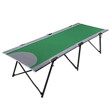 CUNA PLEGABLE PORTÁTIL PORTAL PARA ACAMPAR CAMA PLEGABLE PARA ADULTOS CON BOLSA DE TRANSPORTE SOPORTE DE 300 LIBRAS VERDE
