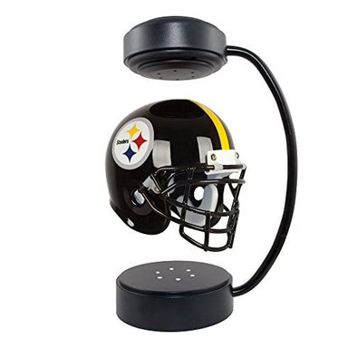CASCO DE LA NFL CASCO DE FÚTBOL FLOTANTE COLECCIONABLE CON SOPORTE ELECTROMAGNÉTICO AMARILLO TALLA ÚNICA