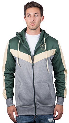 ULTRA GAME NBA MEN'S SOFT FLEECE FULL ZIP JACKET HOODIE