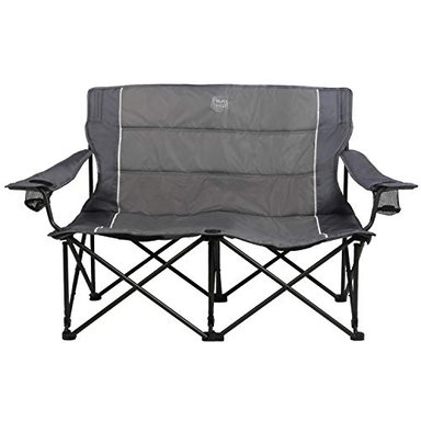 SILLA PLAYA GLOBAL SHOPEX TIMBER RIDGE ASIENTO 2 PLAZAS PLEGABLE ACAMPAR GRANDE MULTICOLOR GRIS