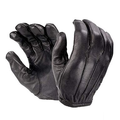 HATCH RFK300 - GUANTES DE CUERO PARA POLICÍA (RESISTENTE A LOS CORTES CON KEVLAR) COLOR NEGRO