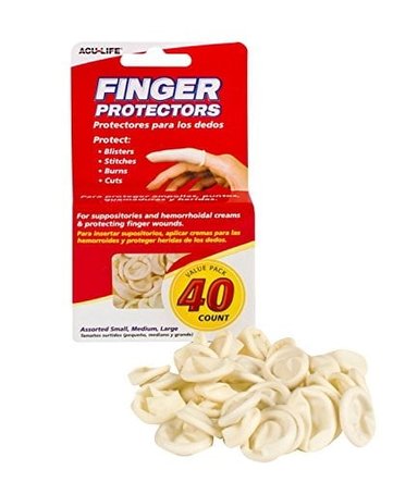 PROTECTORES PARA DEDOS Y DEDOS DE LOS PIES ACU-LIFE  CAUCHO 40 UNIDADES VARIOS TAMAÑOS (S/M/L)