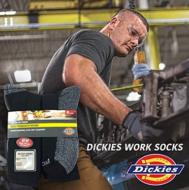 CALCETINES ALTOS CON CONTROL DE HUMEDAD DICKIES DE TECNOLOGÍA DRI-TECH PARA HOMBRE PAQUETE DE VARIAS UNIDADES - 3