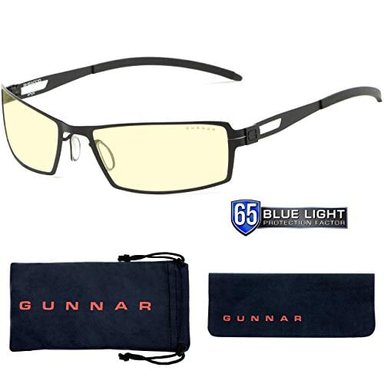 LENTES DE JUEGO GUNNAR DE BLOQUEO DE LUZ AZUL SHEADOG/ONYX DE 65% PROTECCIÓN DE LUZ AZUL 100%