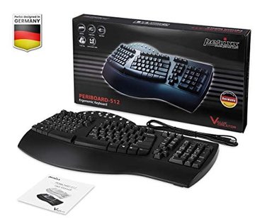 TECLADO GLOBAL SHOPEX ERGONOMICO PERIXX PERIBOARD-512 DISEÑO NATURAL - 6