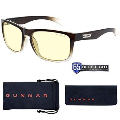 LENTES GUNNAR PARA JUEGOS Y COMPUTADORA BLOQUEA 65% LUZ AZUL LATTE INFINITO / TINTE ÁMBAR DESVANECIDO