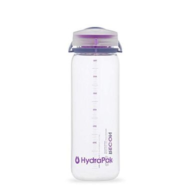 TOMATODO HYDRAPAK RECON DE PLÁSTICO SIN BPA TAPA GIRATORIA DE FLUJO SUAVE 25 ONZAS TRANSPARENTE/IRIS Y VIOLETA