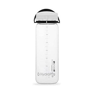 TOMATODO HYDRAPAK RECON SIN BPA TAPA GIRATORIA DE FLUJO SUAVE 25 ONZAS TRANSPARENTE/NEGRO Y BLANCO