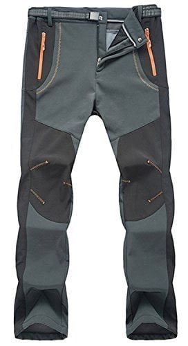 PANTALONES DE ESQUÍ DE NIEVE TBMPOY IMPERMEABLES CON FORRO POLAR PARA HOMBRE PARA SENDERISMO MONTAÑA REVESTIMIENTO SUAVE