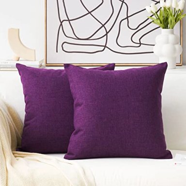 FUNDAS DE ALMOHADA DE LINO HOME BRILLIANT (2 UNIDADES)