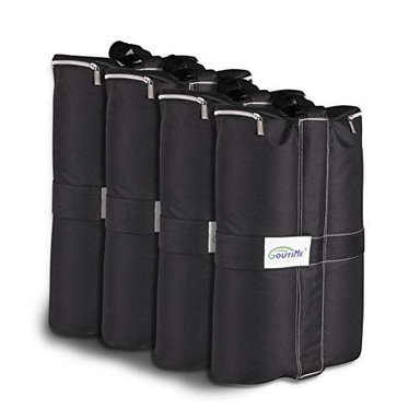 JUEGO DE 4 BOLSAS DE PESO GOUTIME (4 X 40 LB) COLOR NEGRO