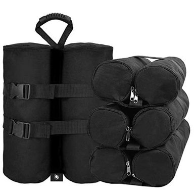 BOLSAS DE PESO PARA PATAS DE TOLDO DE TAMAÑO GRANDE (240 LIBRAS) 1680D RESISTENTE