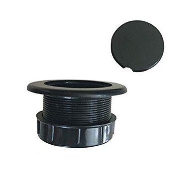 ANILLO OARA AGUJERO DE MESA DE PATIO SUQ I OME  AGUJERO MÁS GRUESO ANILLO PLUG AND CAP SET (NEGRO MÁS GRUESO)