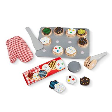 MELISSA Y DOUG SET PARA CORTAR Y HORNEAR GALLETAS. ANARANJADO