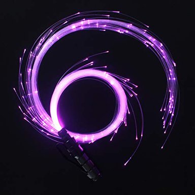 LÁTIGO CHINLY DE FIBRA ÓPTICA LED PARA DANZA LUZ SUPERBRILLANTE MODO DE EFECTO DE 40 COLORES GIRO DE 360° PARA BAILAR