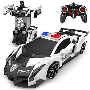 ROBOT TRANSFORMER RC CARS PARA NIÑOS 4 7 8 12 BLUEJAY 2.4 GHZ ESCALA 1:18 TRANSFORMADOR DE COCHE CON UN SOLO BOTÓN