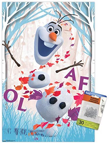 PÓSTER DE PARED DISNEY PIXAR FROZEN 2 DISEÑO DE OLAF