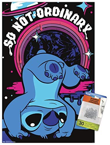PÓSTER DE PARED DISNEY LILO AND STITCH ORDINARIO CON PASADORES