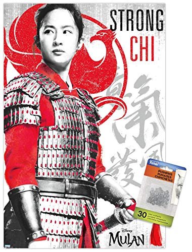PÓSTER DE PARED DISNEY MULAN FUERTE CON PASADORES