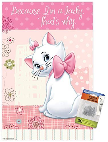 PÓSTER DE PARED DISNEY THE ARISTOCATS CON CHINCHETAS
