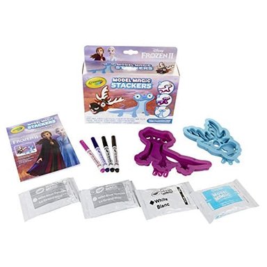 JUGUETE CRAYOLA FROZEN 2 SVEN Y FIRE SALAMANDRA MODELO MAGIC STACKER SET REGALO PARA NIÑOS EDAD 5 6 7 8
