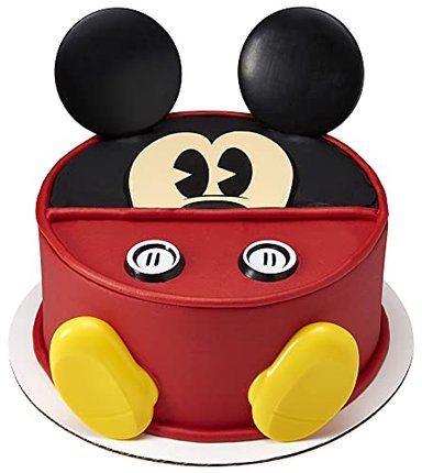 JUEGO DE DECORACIÓN DECOSET® MICKEY MOUSE CON OREJAS OJOS BOTONES Y ZAPATOS HECHO DE PLÁSTICO 7 PIEZAS