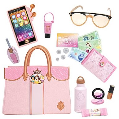 BOLSA DE MANO DISNEY PRINCESS STYLE COLLECTION DE LUJO Y ELEMENTOS ESENCIALES COLOR ROSA