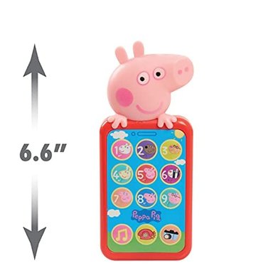 PEPPA PIG HAVE A CHAT TELÉFONO CELULAR CON SONIDOS REALISTAS Y BOTONES DE ILUMINACIÓN POR JUST PLAY - 3