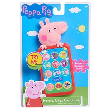 PEPPA PIG HAVE A CHAT TELÉFONO CELULAR CON SONIDOS REALISTAS Y BOTONES DE ILUMINACIÓN POR JUST PLAY - 6