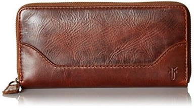 CARTERA DE PIEL FRYE MELISSA CON CREMALLERA ALREDEDOR