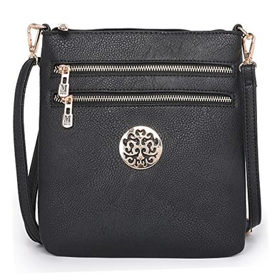 CARTERA MONTANA WEST NEGRO MUJER CON HOMBROS PEQUEÑOS MULTIBOLSILLOS TRIPLE CRUZADO LIGERO 42