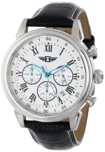 RELOJ INVICTA HOMBRE 90242-002 I CORREA NEGRA NEGRO CUERO ACERO INOXIDABLE