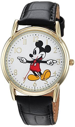 RELOJ EWATCHFACTORY HOMBRE ANÁLOGO WDS000404 DISNEY MICKEY MOUSE CORREA PIEL SINTÉTICA NEGRO 18 CUARZO