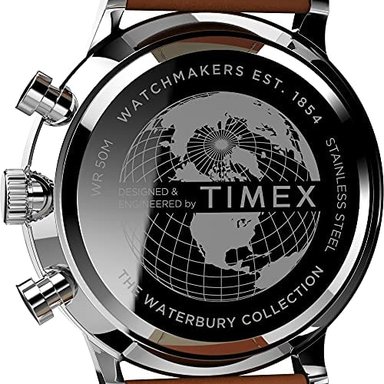 RELOJ TIMEX HOMBRE TW2V30800VQ CRONÓGRAFO CLÁSICO WATERBURY 1.574 MARRÓN - 4