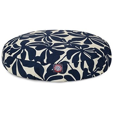 CAMA MASCOTAS REDONDA L AZUL MARINO MAJESTIC PET
