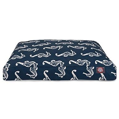 CAMA RECTANGULAR EXTRAGRANDE PARA PERROS Y MASCOTAS MAJESTIC PET PRODUCTS CON FUNDA EXTRAÍBLE Y LAVABLE