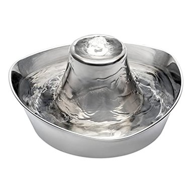 FUENTE AGUA INOXIDABLE MASCOTA SEASIDE INCLUYE FILTROS AGUA CARBÓN Y ESPUMA MASCOTA PETSAFE