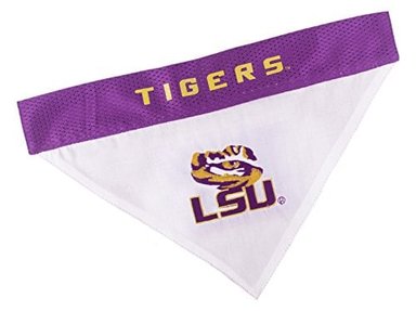 BANDANA REVERSIBLE PARA PERROS PETS FIRST LOUISIANA STATE