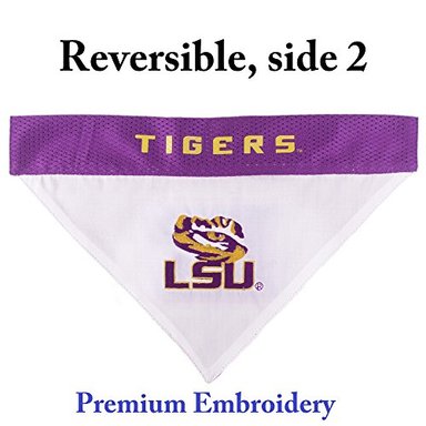 BANDANA REVERSIBLE PARA PERROS PETS FIRST LOUISIANA STATE - 2