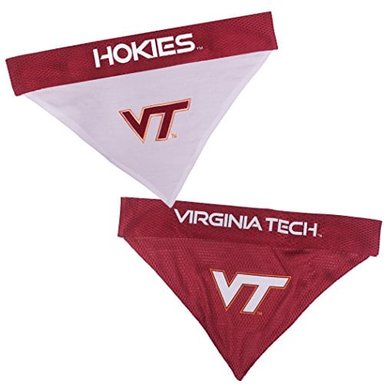 PETS FIRST VIRGINIA TECH REVERSIBLE BANDANA FOR DOGS