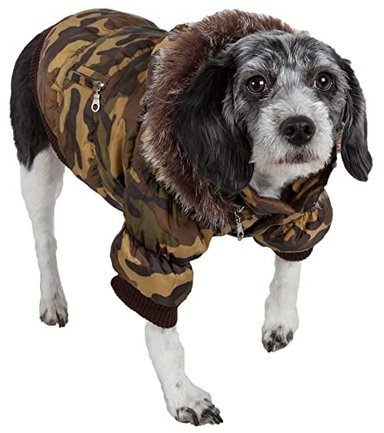 ABRIGO PET LIFE PARKA MASCOTAS METÁLICO S