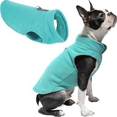 GOOBY - CHALECO DE TEJIDO POLAR PARA PERRO ROPA DE INVIERNO PARA PERROS PEQUEÑOS PARA USO EN INTERIORES Y EXTERIORES