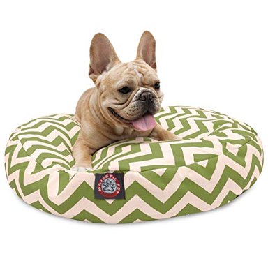 CAMA MASCOTAS CHEVRON REDONDA SM VERDESALVIA MAJESTIC PET