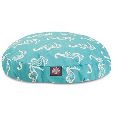 CAMA CABALLO DE MAR RONDA PILLOW PET BED VERDE AZULADO S MAJESTIC PET
