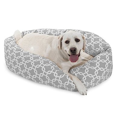 CAMA PERROS LINKS BAGEL CON CENTRO SHERPA MAJESTIC PET