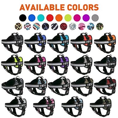 ARNÉS PERROS DOGLINE CHALECO Y 2 PARCHES EXTRAÍBLES PARA RAZAS GRANDES 28 A 38' ROSA - 2