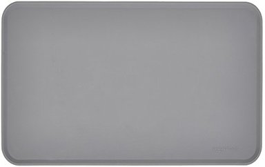 AMAZON BASICS - TAPETE DE SILICÓN ANTIDESLIZANTE E IMPERMEABLE PARA PLATOS DE COMIDA Y AGUA DE MASCOTAS